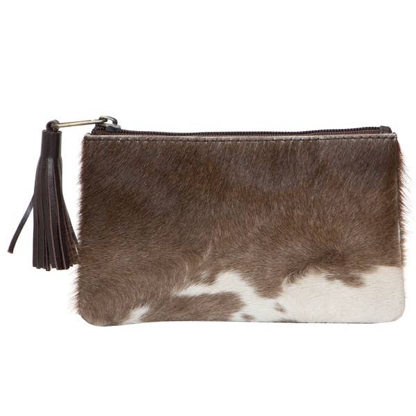 The Design Edge - Wholesale Clutch Bag - Women's - Small Tassel Cowhide Purse - York (71015)
