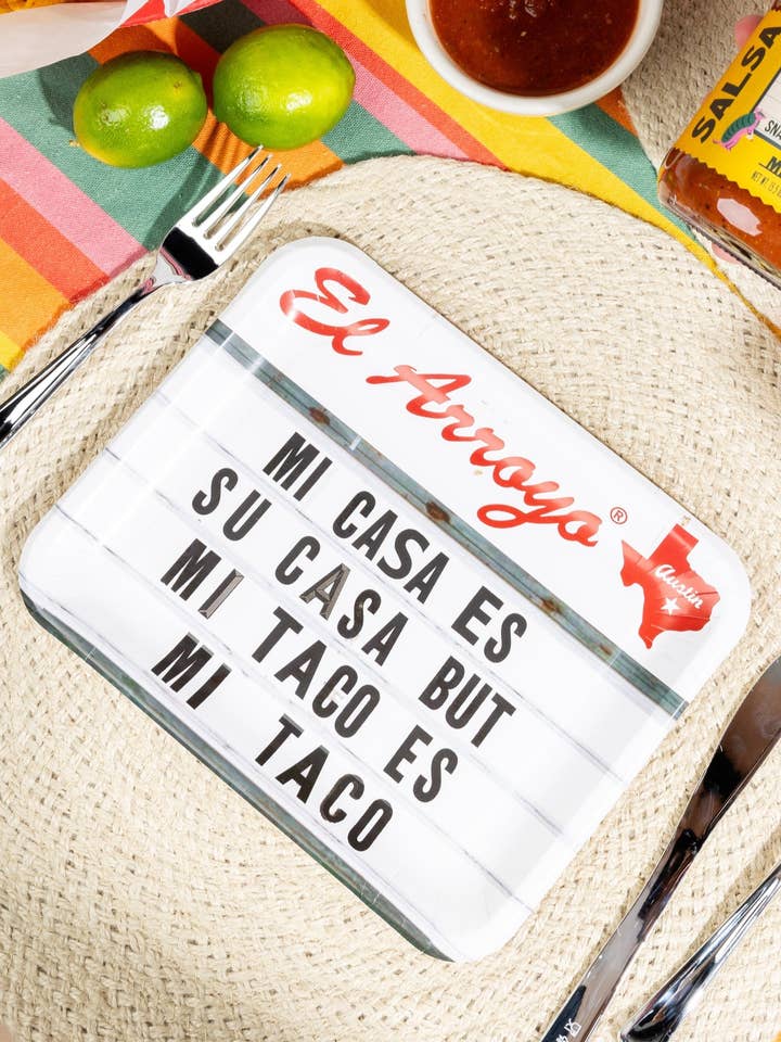 Party Plates (Pack of 12) - Mi Taco for wholesale by El Arroyo