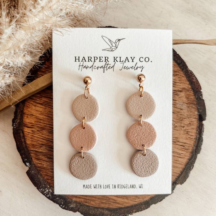 The Milkshake Set- Polymer Clay Dangle Earrings for wholesale by Harper Klay Co