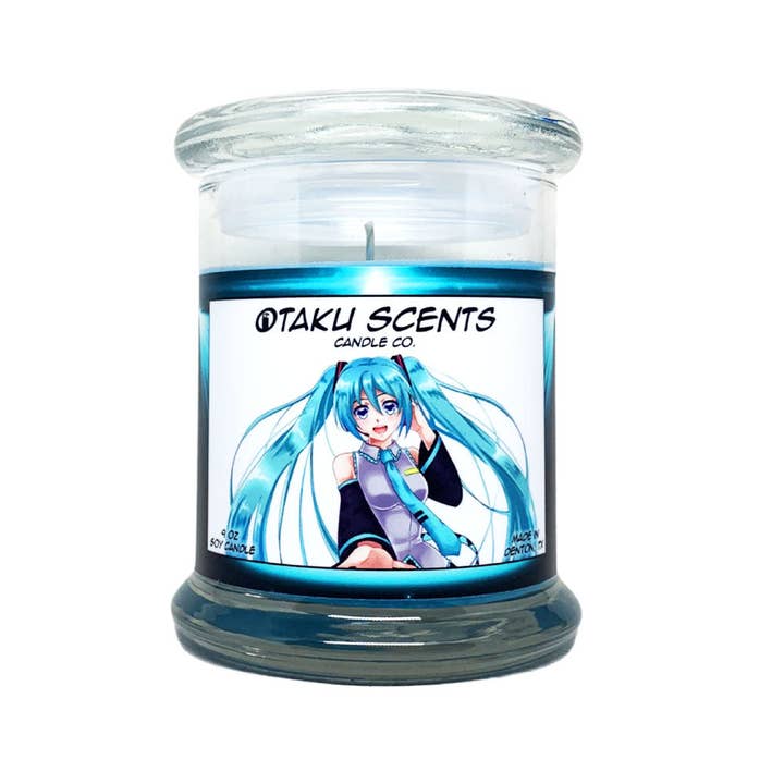 Otaku Scents - Wholesale Jar/Filled Candle - Hatsune Miku Scented Jar/Filled Candle