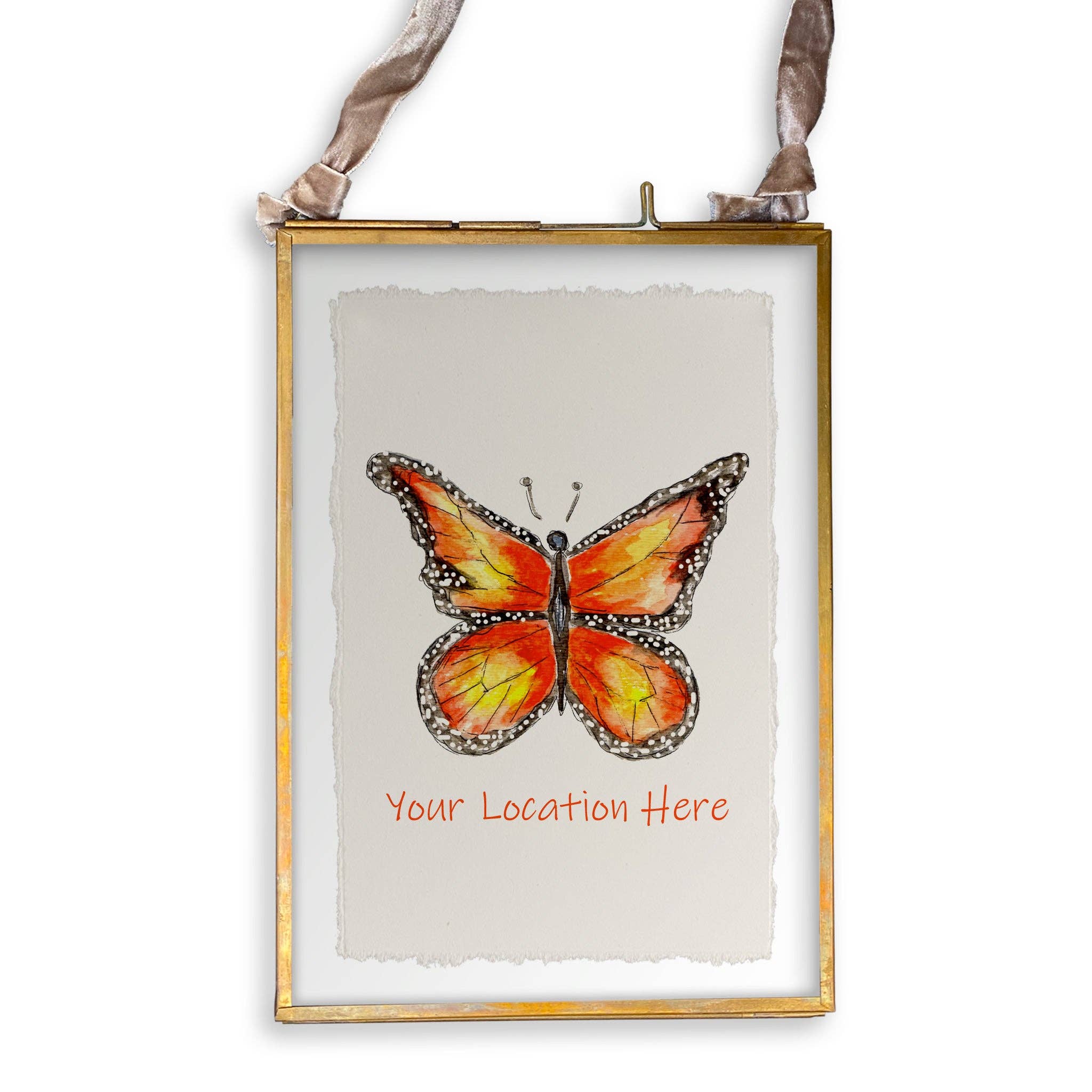 French Graffiti – Engroshandel Viskestykke – Monarch Butterfly med placering13