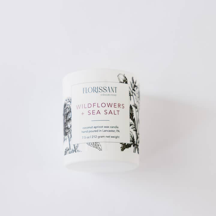 Florissant Collective - Wholesale Jar/Filled Candle - Wildflower + Sea Salt Candle Tumbler2