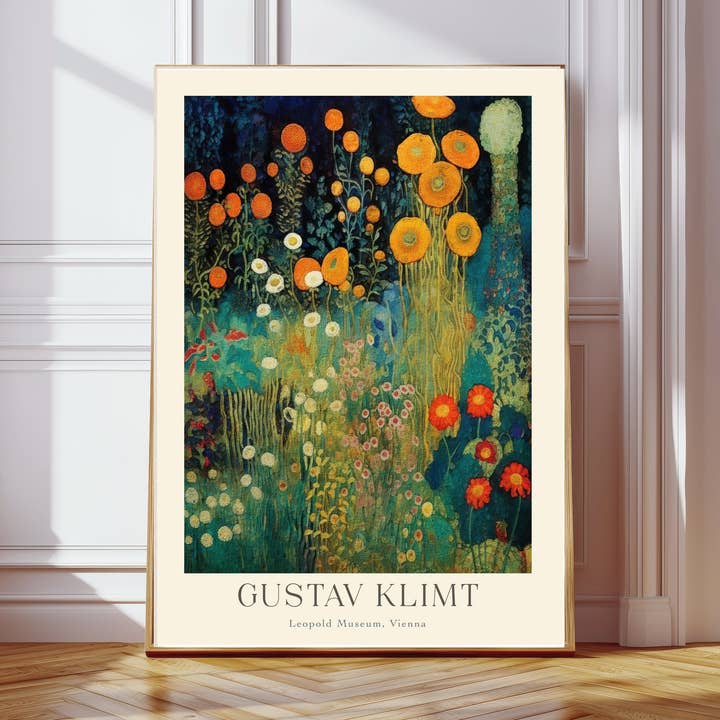 Kumo Art Prints - Wholesale Kunstprint - Gustav Klimt Bloemen Kunstprint0