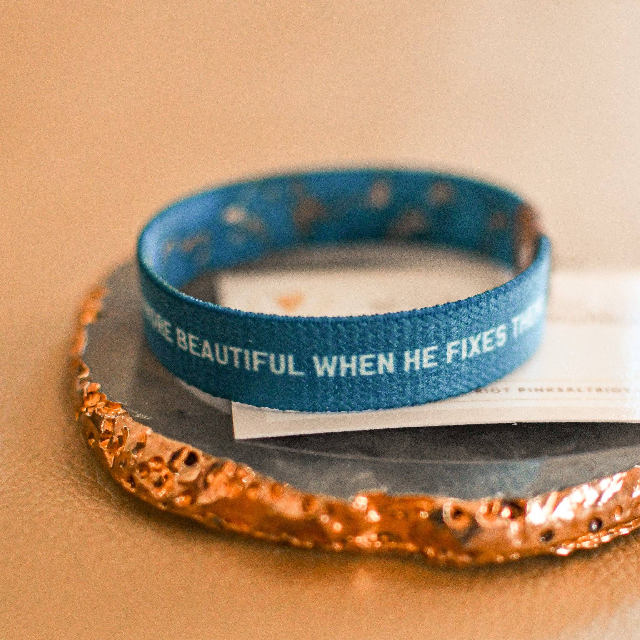 Pink Salt Riot - Vendita all'ingrosso Bracciale in tessuto/intrecciato - Cinturino elastico Lode a Dio per le crepe4