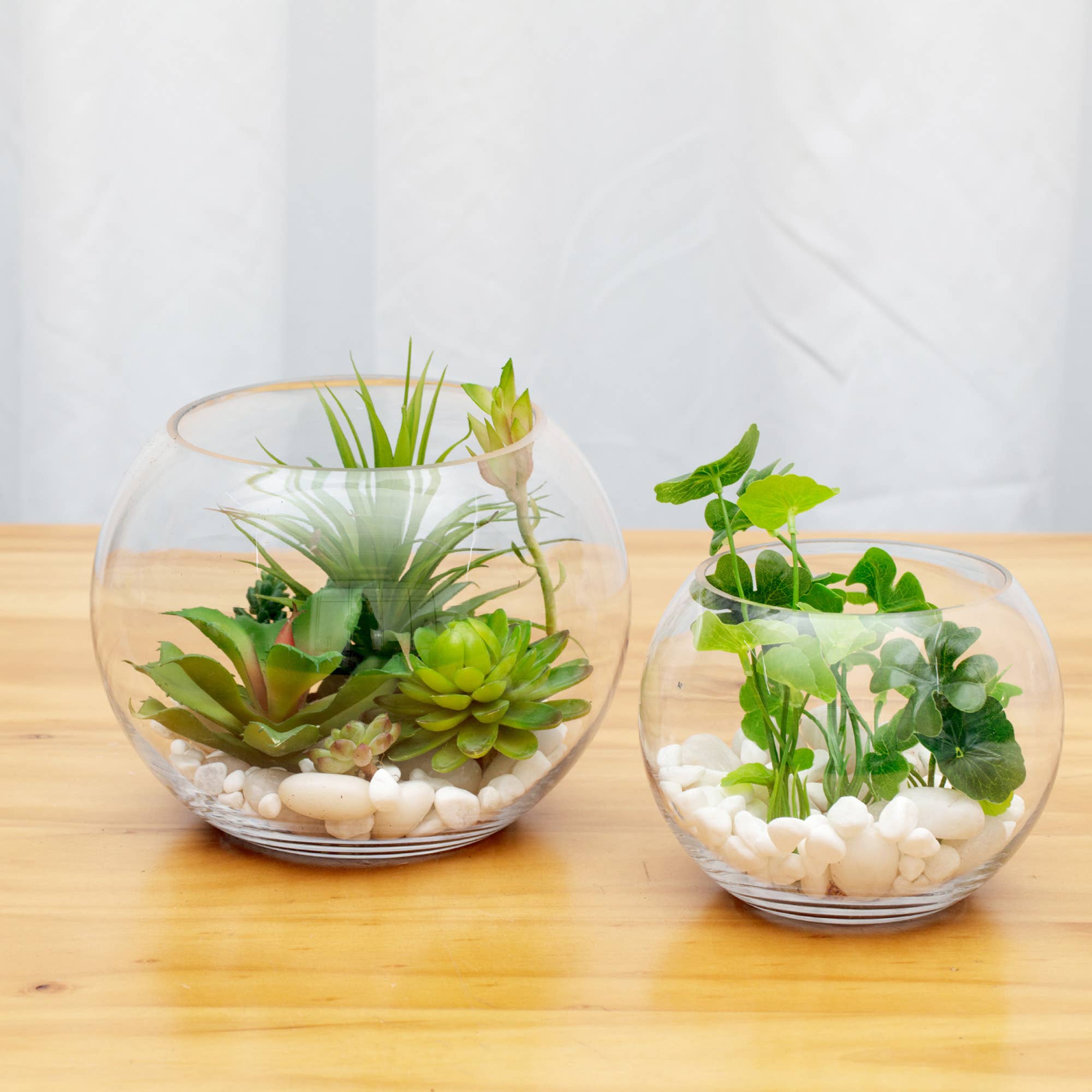 WGV International - Wholesale Vase - WGV Everyday Clear Glass Bubble Bowl Vase - 8" x 5.71"H5