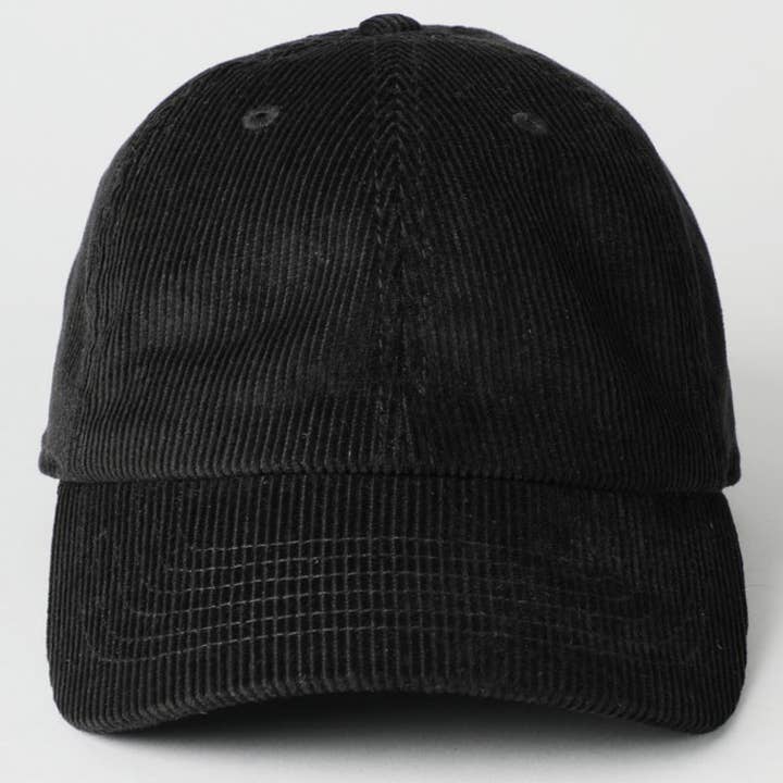 Fashion City - Wholesale Baseball Cap - Unisex - Corduroy Adjustable Cotton Baseball Cap Dad Hat