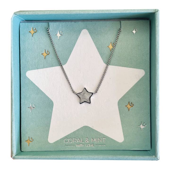 Christmas Edition - White Sparkly Necklace for wholesale by Coral & Mint