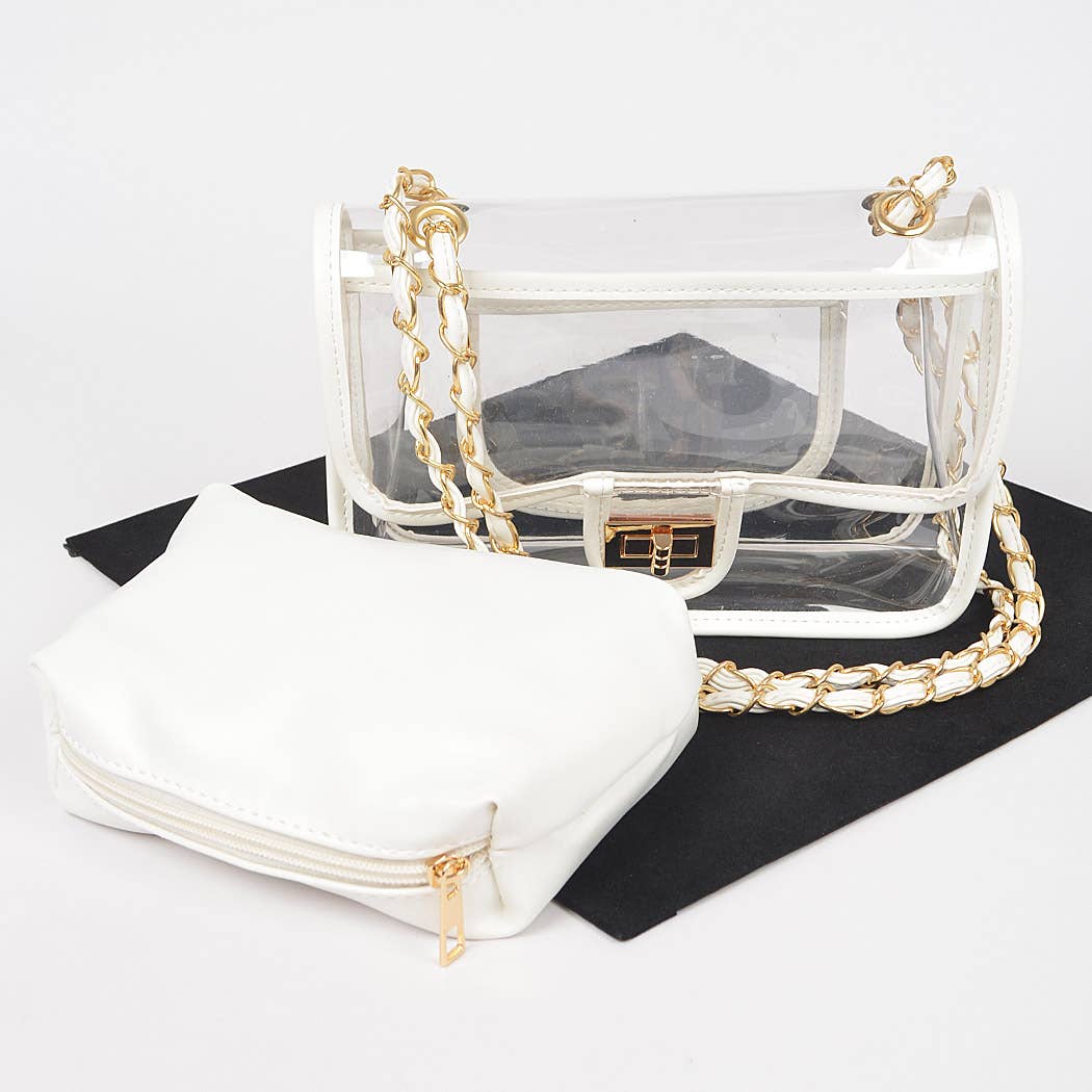 3AM BY H&D ACCESSORIES - Wholesale Crossbody Bag - Women's - Transparent Crossbody Bag W/pouch10