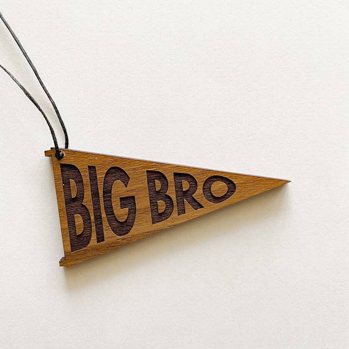 Left Grain - Wholesale Ornament - Big Bro or Lil Bro Pennant Ornament4