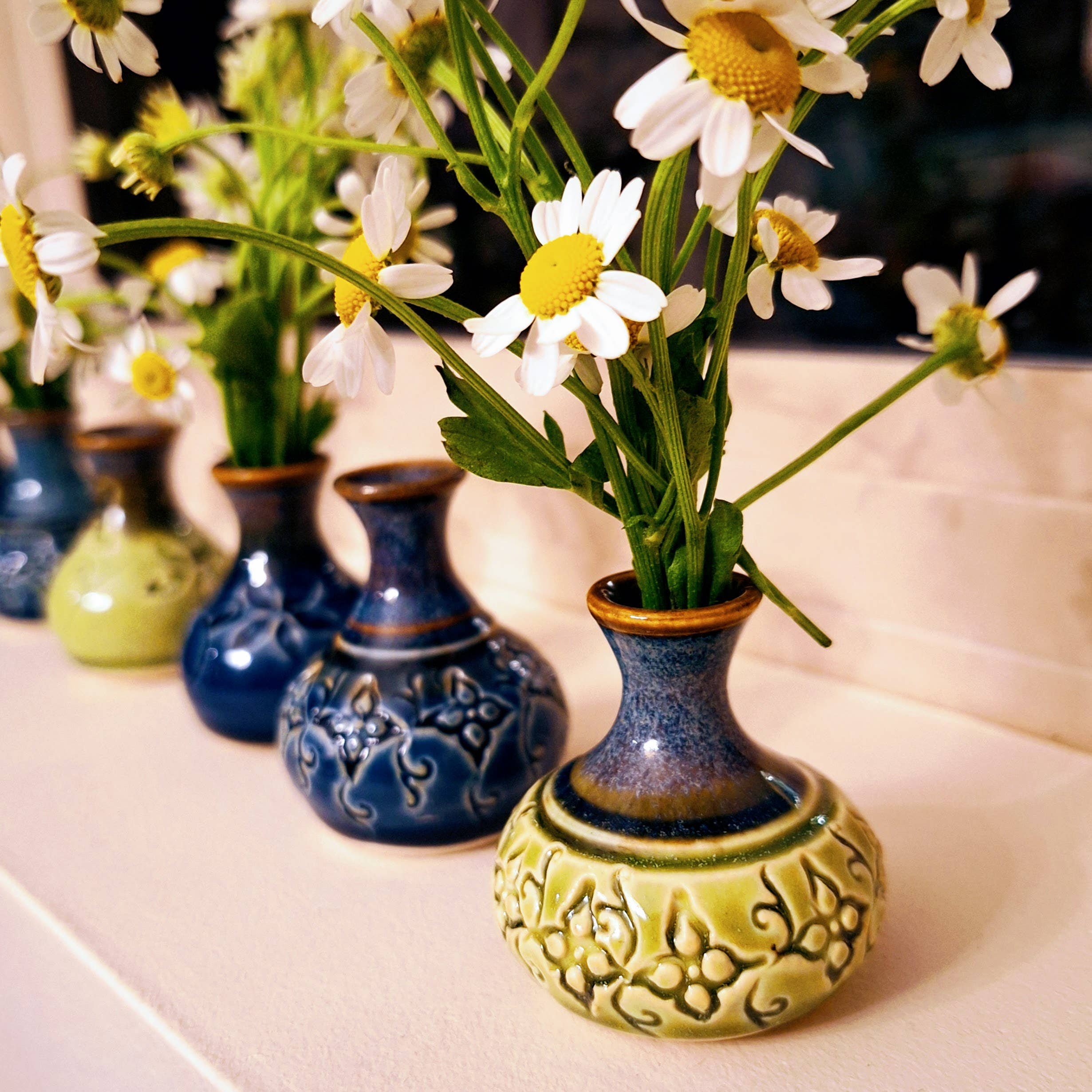 Plays in Mud Pottery - Wholesale Vase - Amphora Bud Vase w/flowers Table Decoration Made to Order5