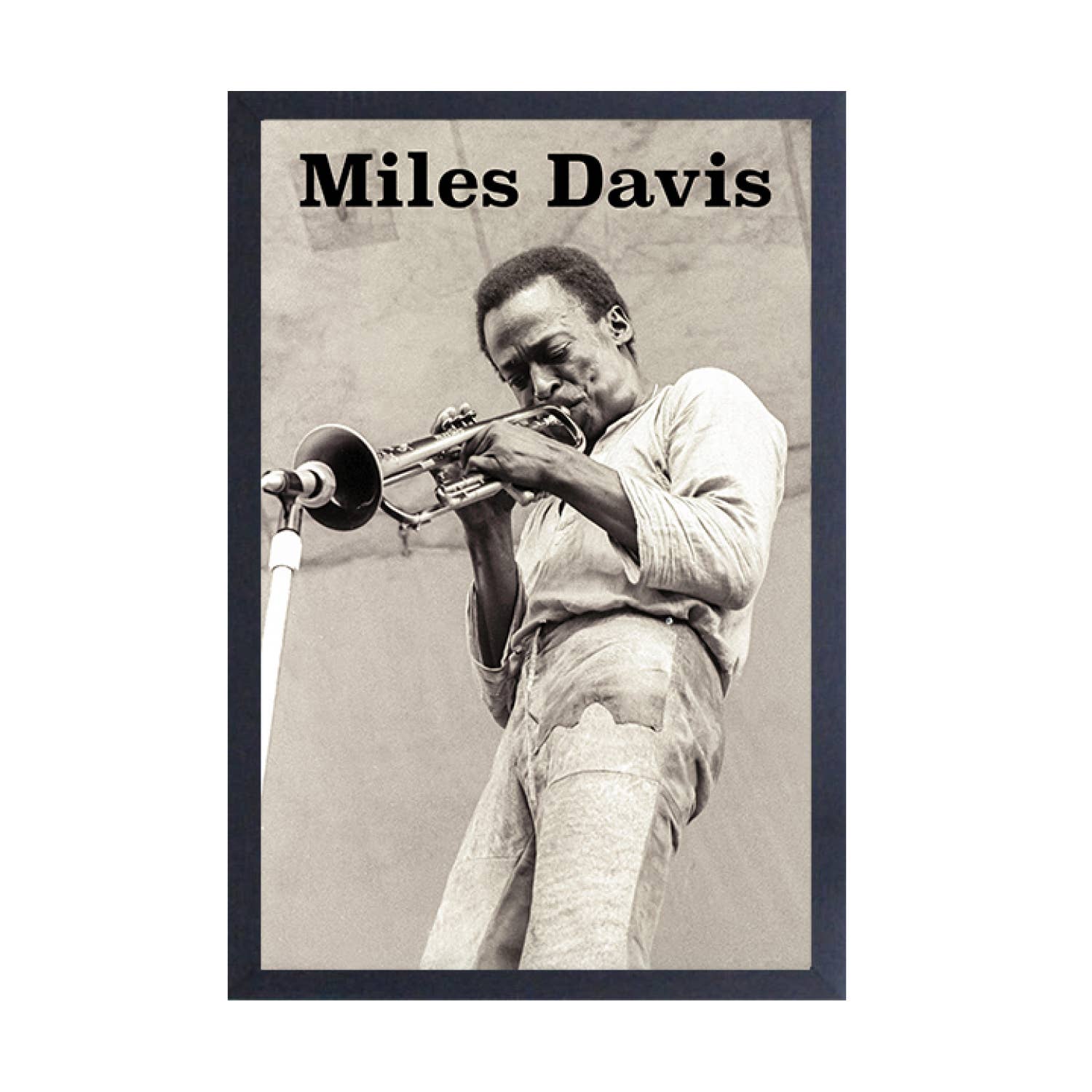 Pyramid America - Wholesale Art Print - Miles Davis - Trumpet Framed Print0