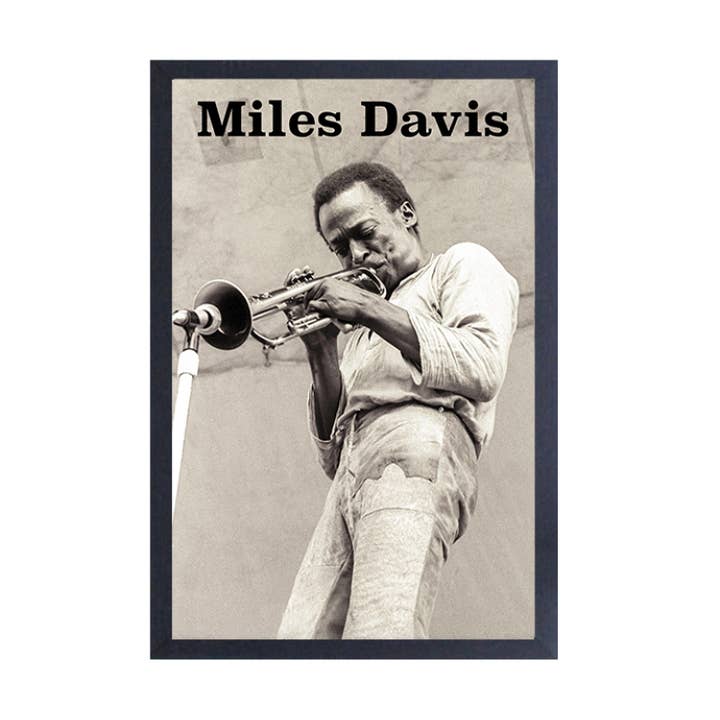 Pyramid America - Wholesale Art Print - Miles Davis - Trumpet Framed Print