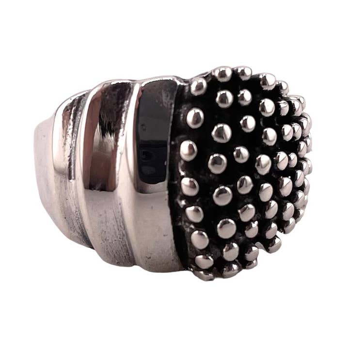 Ball Dot Drop Ring Sterling Silver for wholesale by Select Lines