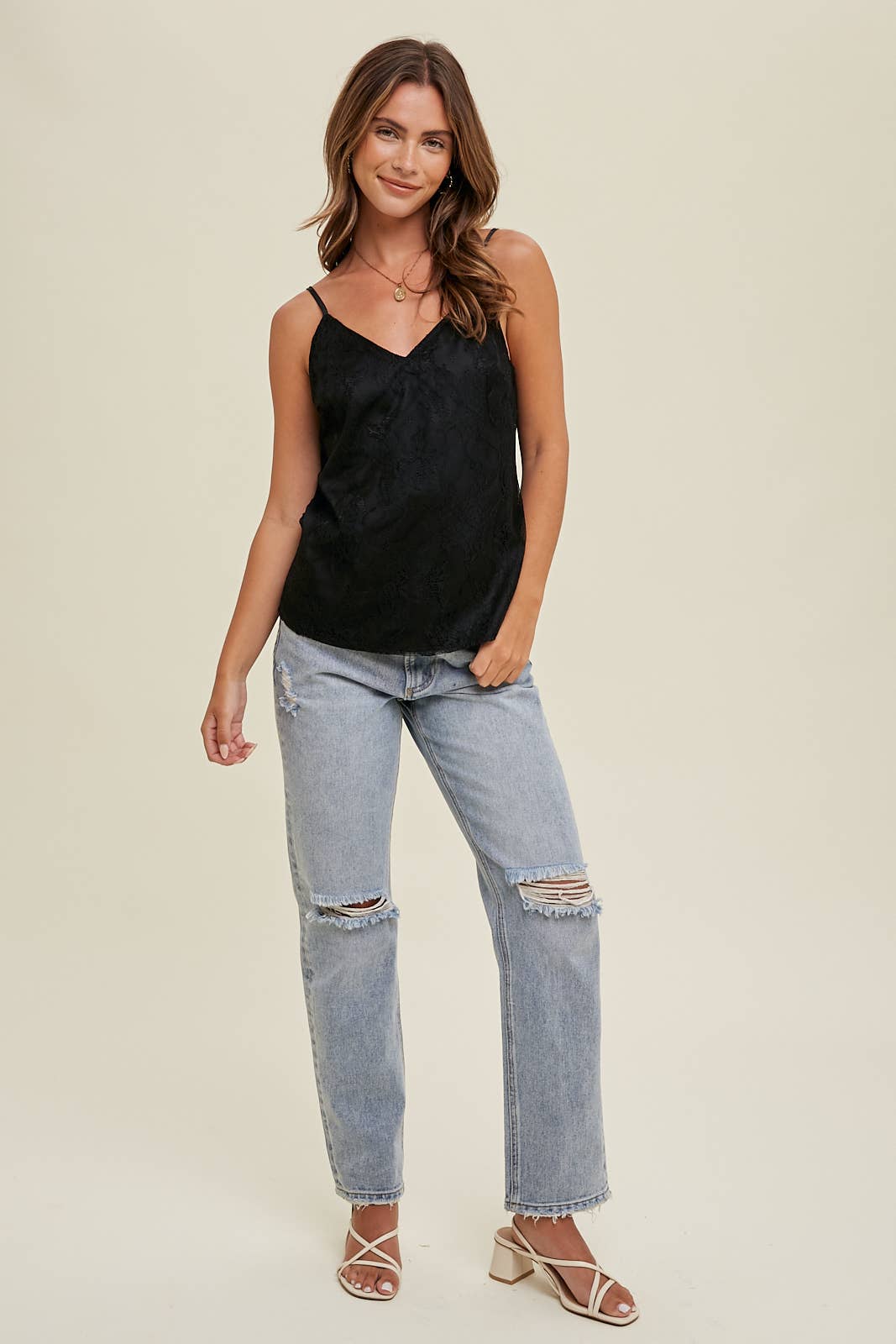 Wishlist Apparel - Wholesale Camisole - Women's - LACE CAMI / WL23-78561