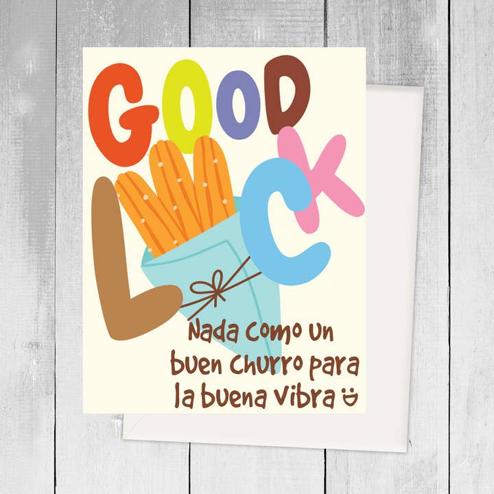 Good Luck Churro for wholesale by Viva Greetings
