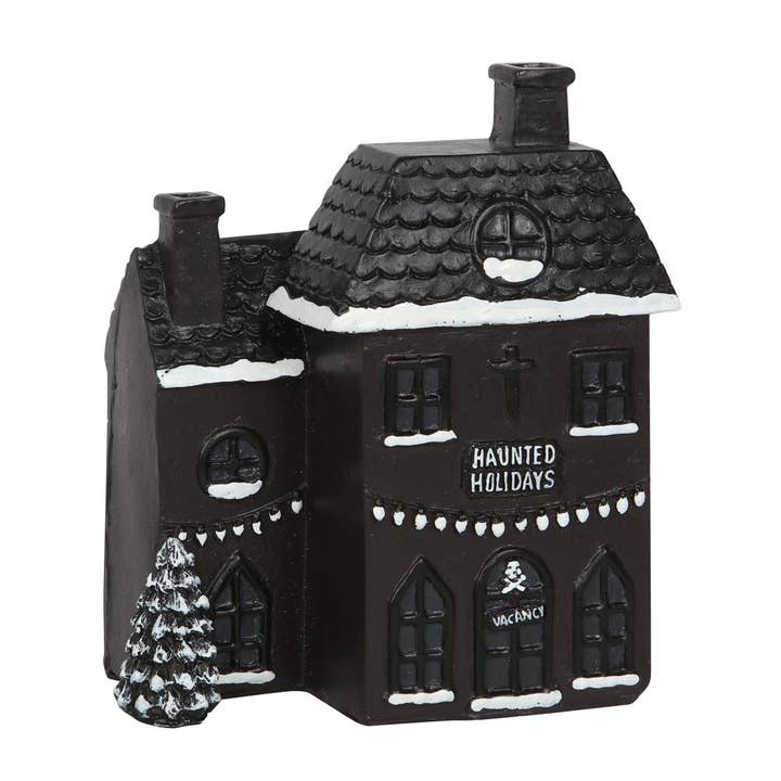 Something Different Wholesale - Wholesale Incense Holder - Haunted Holiday House Gothic Christmas Incense Cone Burner2