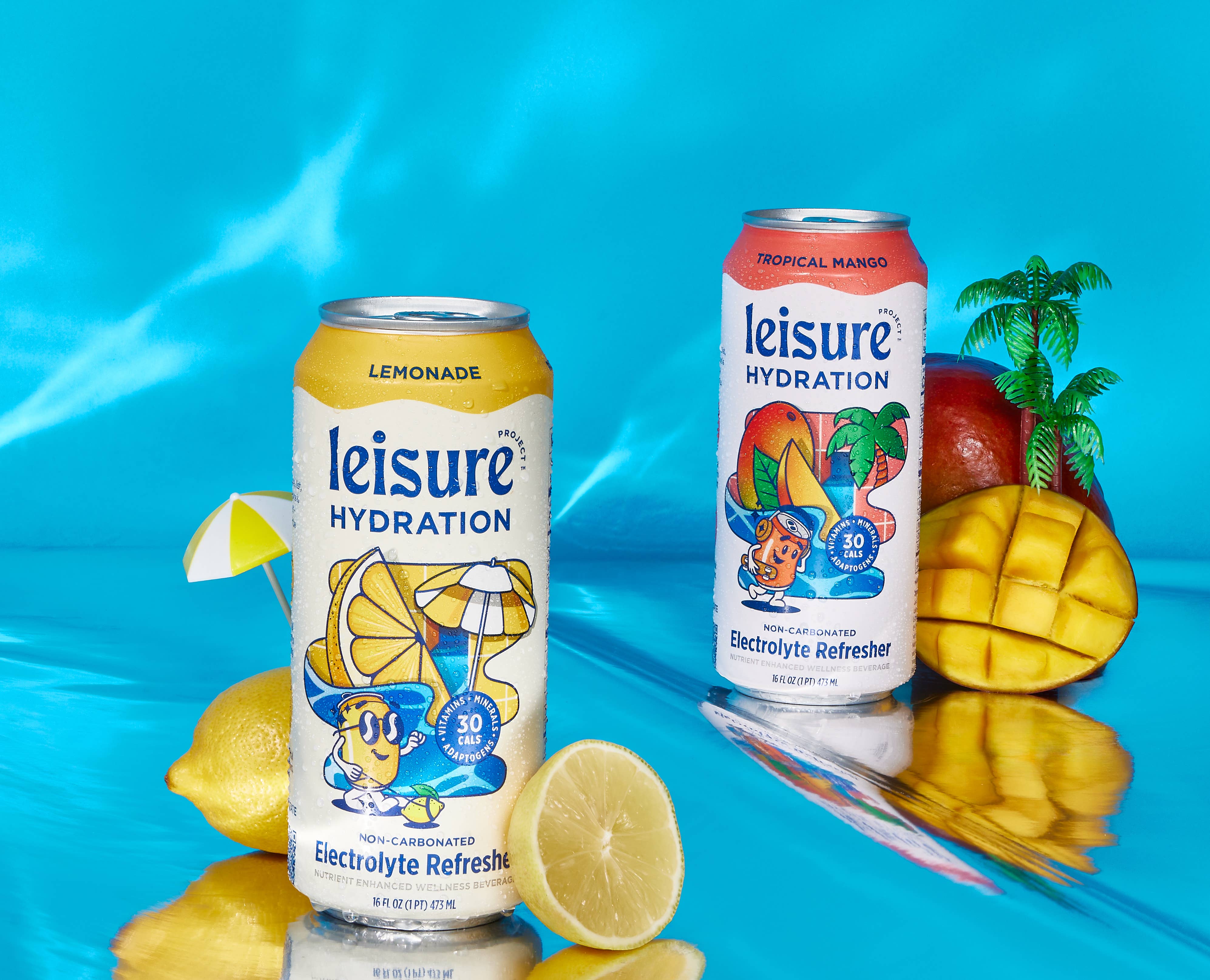 Leisure Hydration - Wholesale Flavored/Infused Water (Non-Carbonated) - Leisure Hydration Electrolyte Tropical Mango (16 oz x 12 pack)4