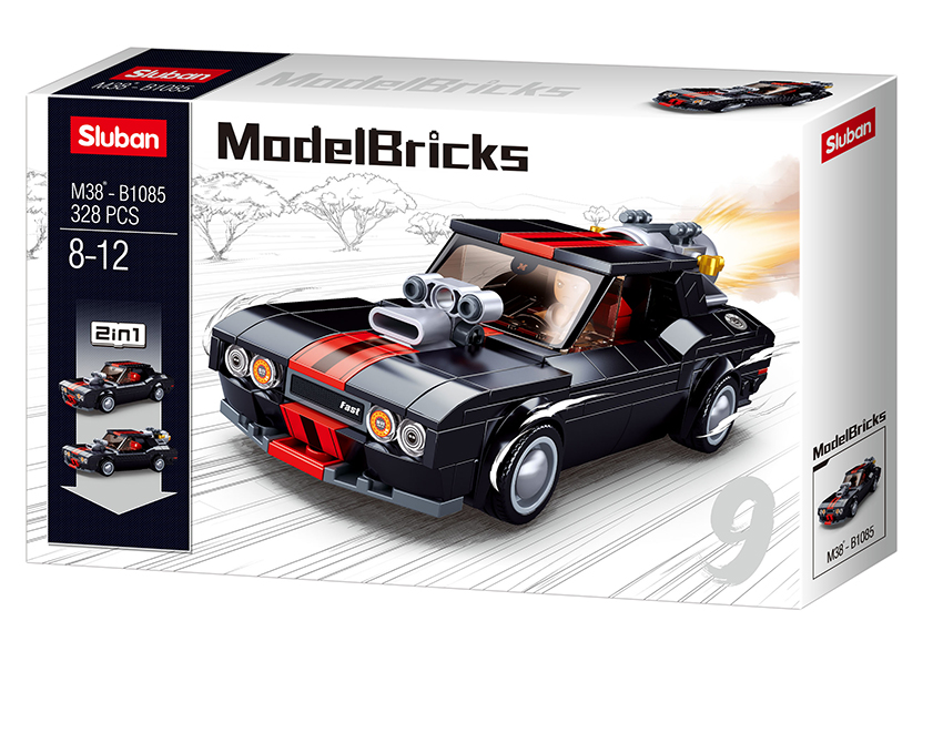 Sluban Europe BV - Wholesale Toy Car/Truck - Kids - M38-B1085/Modelbricks street racer1