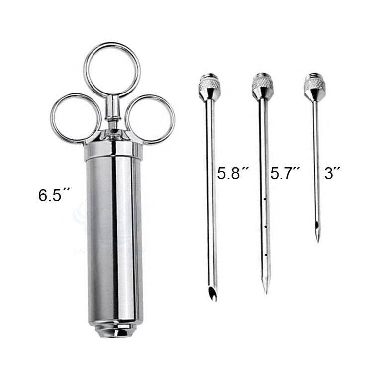 VIGOR - Wholesale Kitchen Tool/Gadget - Stainless Steel Meat Injector Kit Food Syringe(10 Pack)17