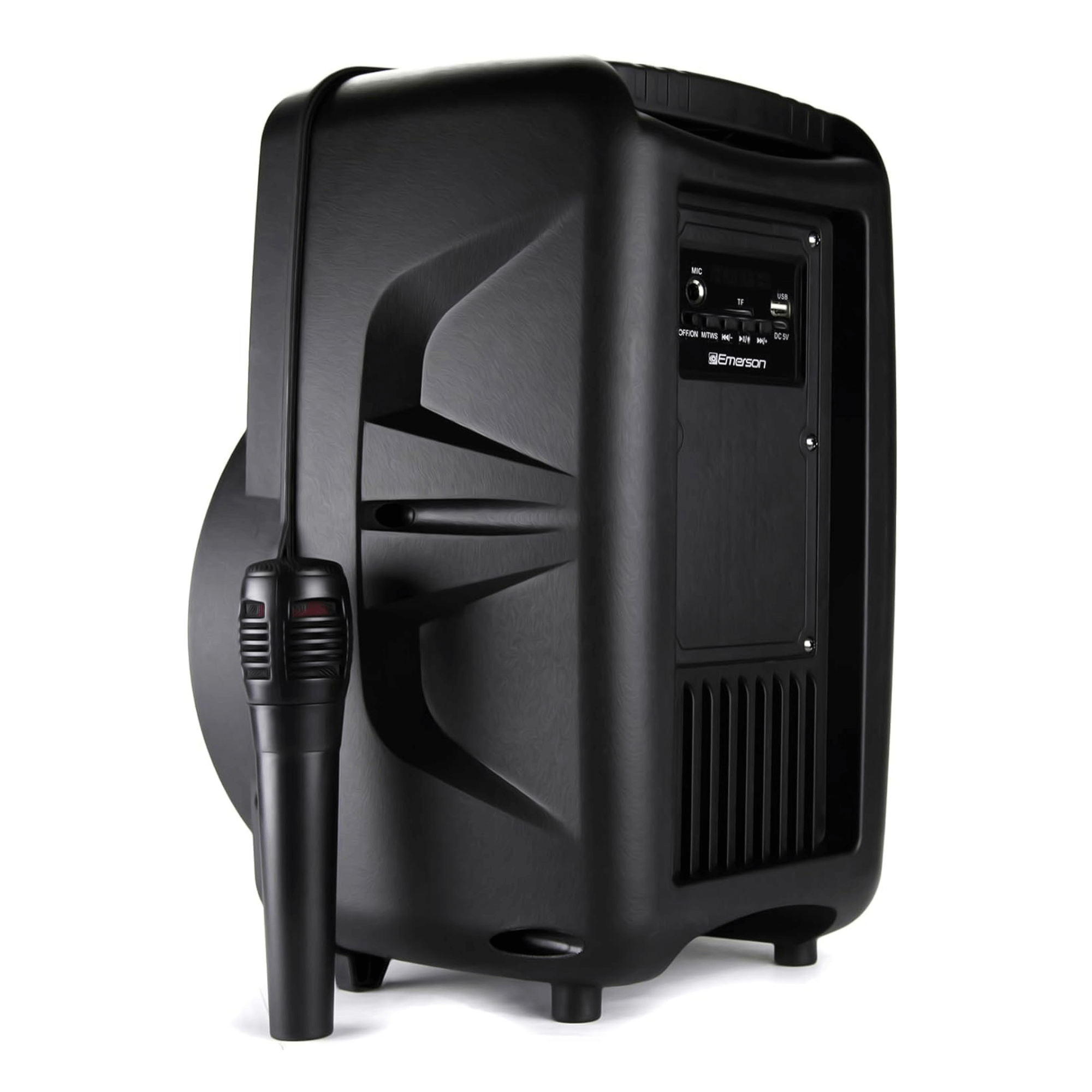 JupiterGear Home - Vendita all'ingrosso Casse audio - Emerson casse Bluetooth portatile da 20 cm con luce disco per feste5