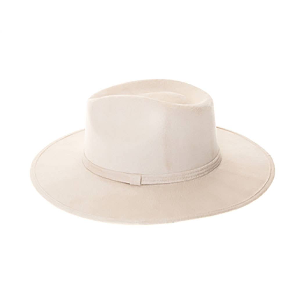 AdornWise - Wholesale Fedora – Women’s - Premium Vegan Suede Rancher Hat with Stiff Brim11