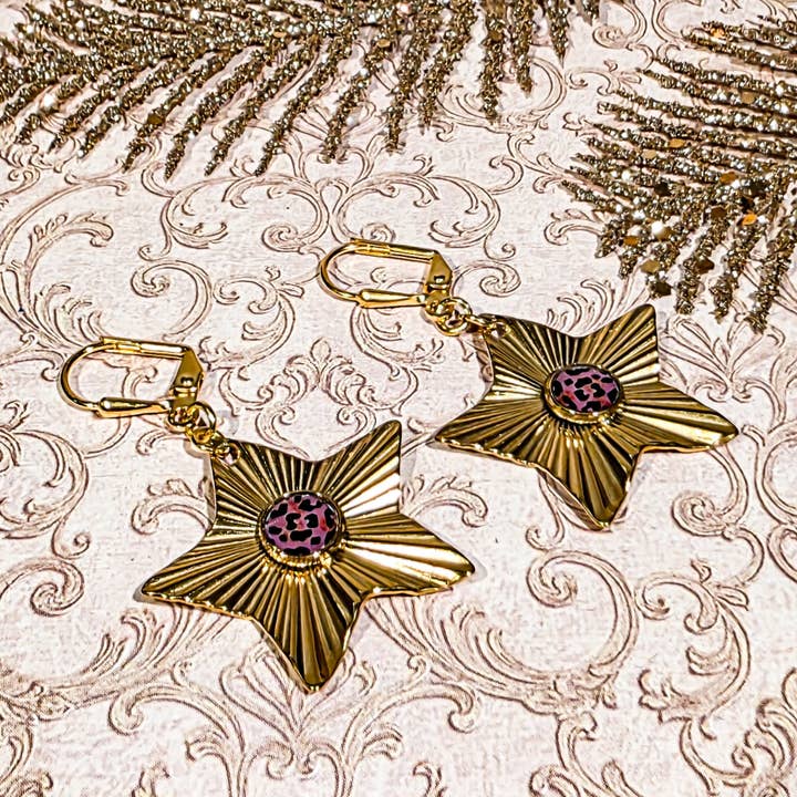 Leopard sterlussen art deco messing 24k roestvrij staal voor wholesale door Lydée Déco