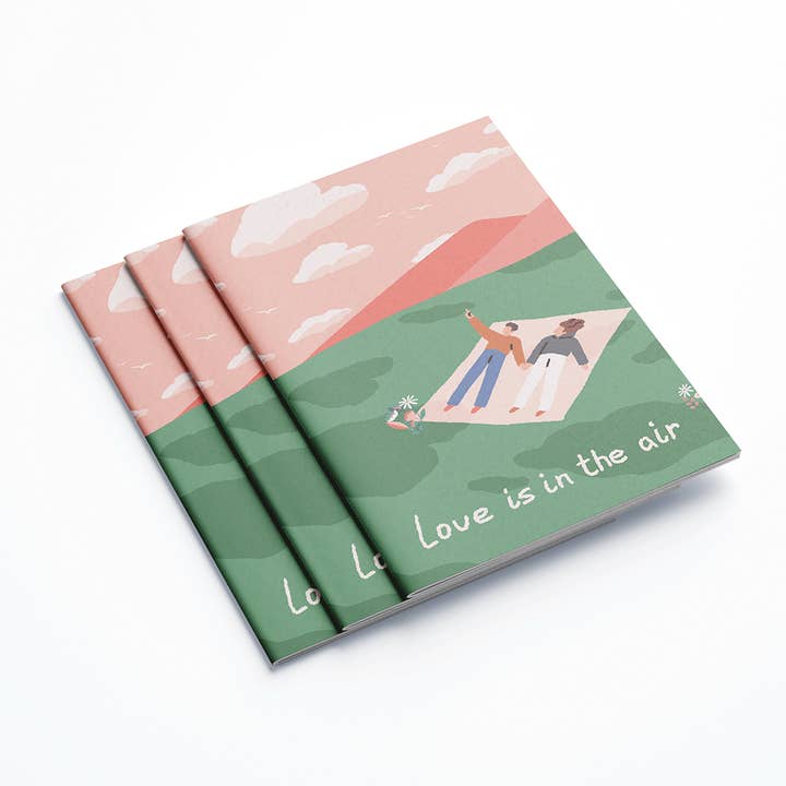 A5 notebook - Love is in the air for wholesale by Maison Joliette