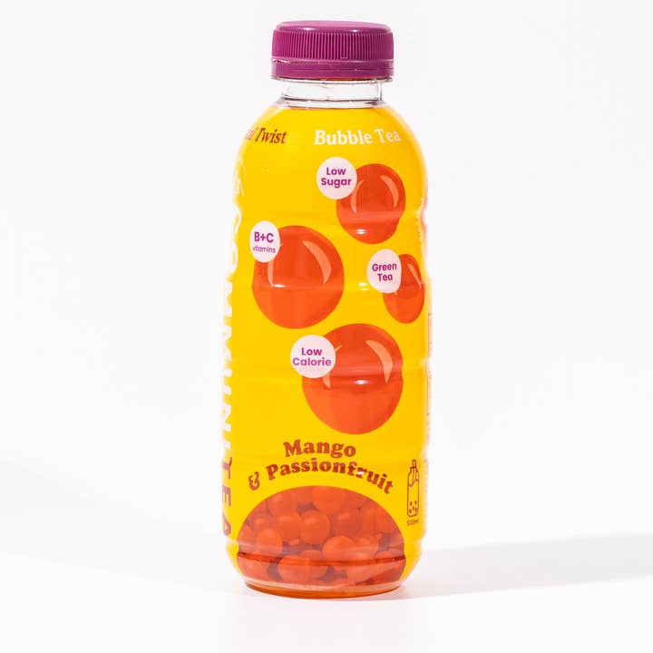 Tempo Tea Bar – wholesale Iced tea – Tropical Twist - Mango & Passionfruit with Popping Boba5