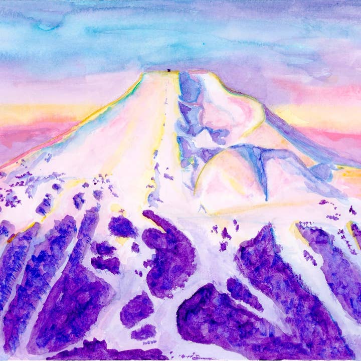 Mt. Bachelor Fine Art Print for wholesale by Heart Compass Creative