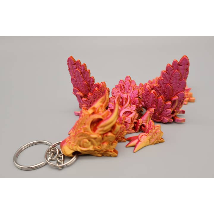 Lunar Dragon with Wings Keychain for wholesale by Lux Layers