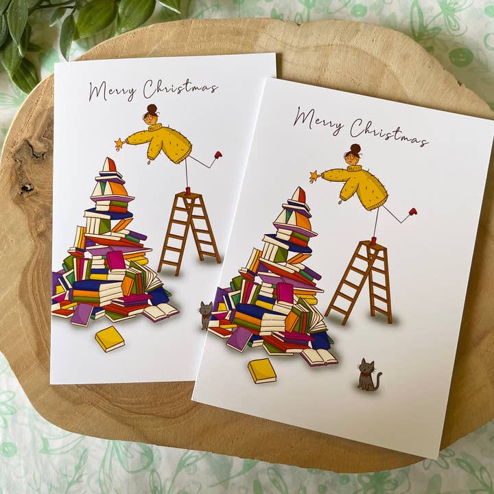 Booktree Christmas Card for wholesale by Magic&Books