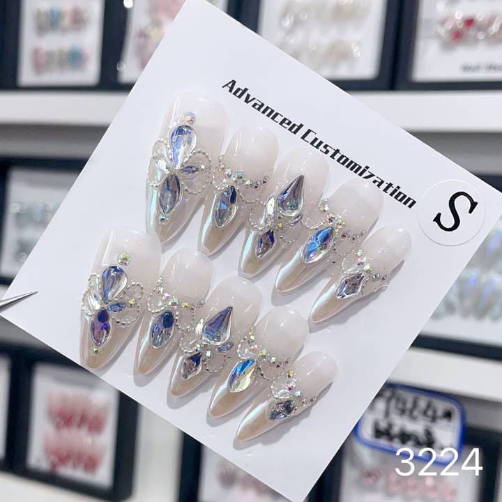 Prensa nas Unhas feita à mão 3224 por atacado de foamboxnail