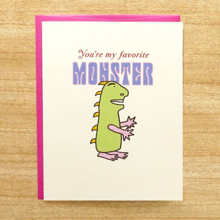 Carte Monster Love pour la vente par INKLOSURES