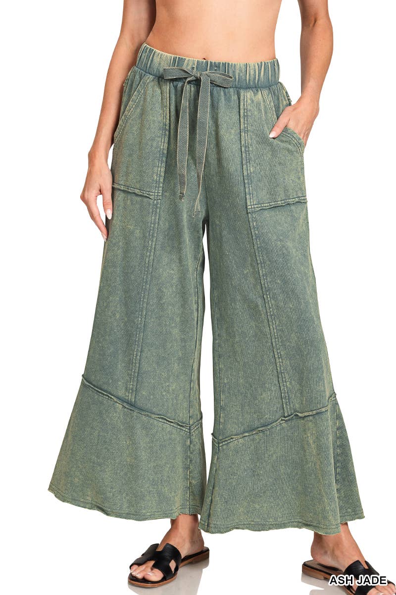 42POPS - Wholesale Pants - Women's - `.Acid wash French terry Pants w/ pockets21