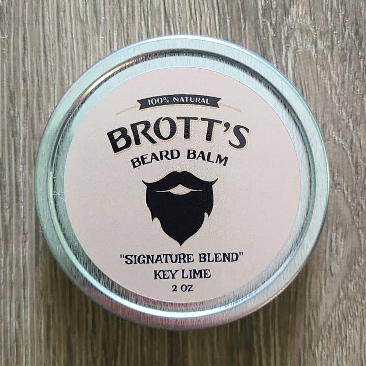 Baume à barbe Key Lime pour la vente par Brott's Beard Care