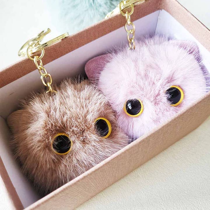 Cat PomPom Key Chain for wholesale by Funteze