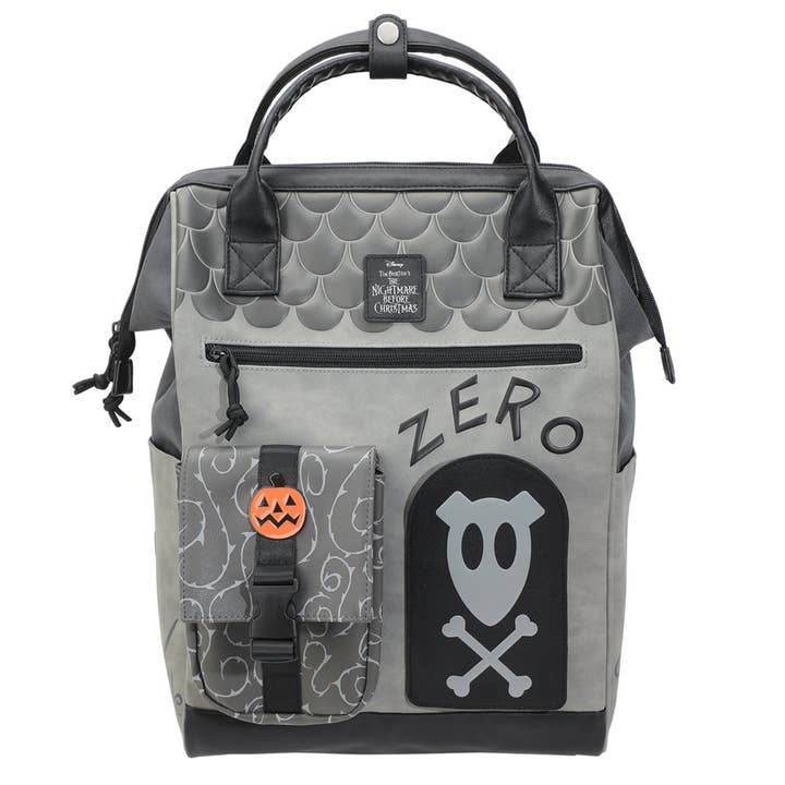 Nightmare Before Christmas Zero Dog House 15" Top Handle adult Backpack for wholesale by Bioworld Merchandising