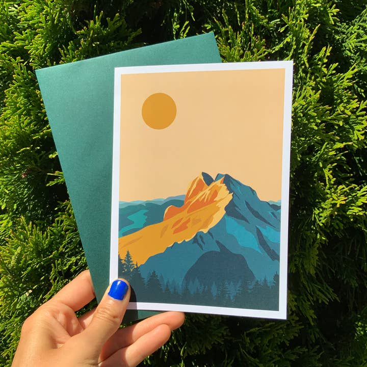 Squamish - Tantalus Mountain - Canada - Greeting Card for wholesale by Ivivid Design