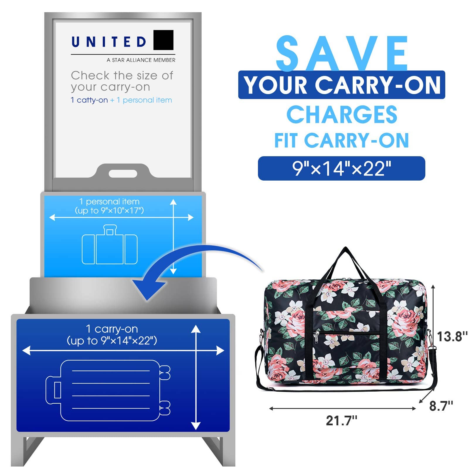 wandf - Venta al por mayor Bolsa de viaje - Unisex - Bolsa de viaje plegable NW3122 para equipaje de mano para estancia nocturna13