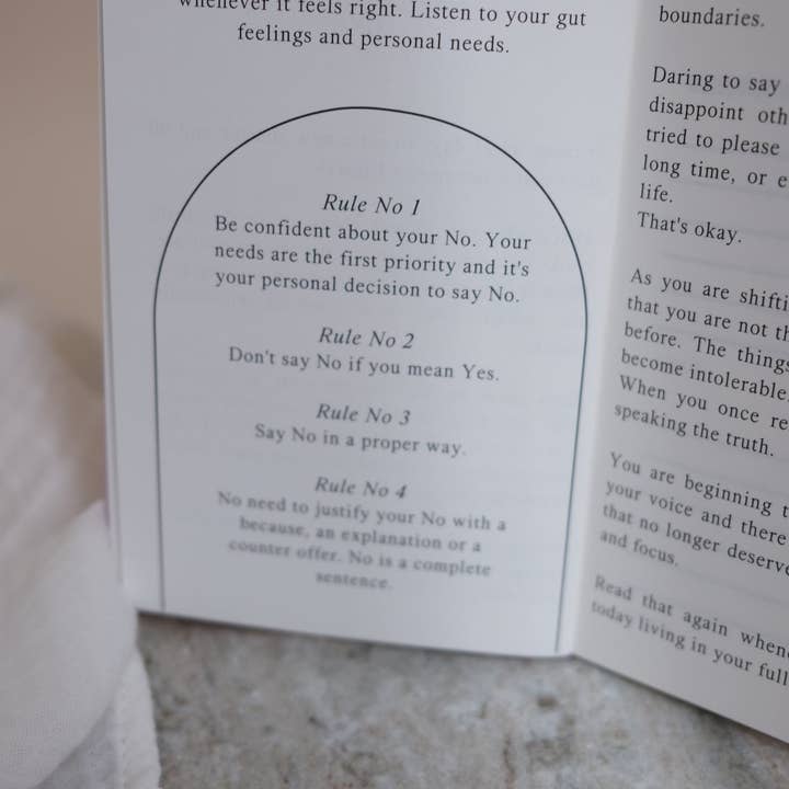 lavender THE LIFE BARN The No Book: Setting Boundaries for wholesale on Faire9