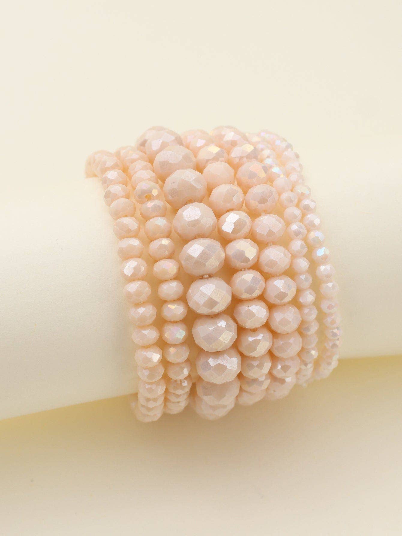 MiMi Wholesale - Wholesale Jewelry Set - CB2177 7 Piece Glass Beaded Bracelet Jewelry Set0