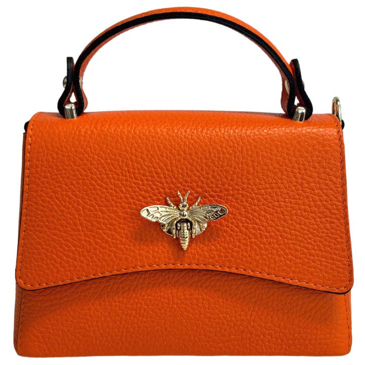 MODARNO - Wholesale Top Handle Bag - Women's - Women's shoulder bag in genuine leather with Ape closure