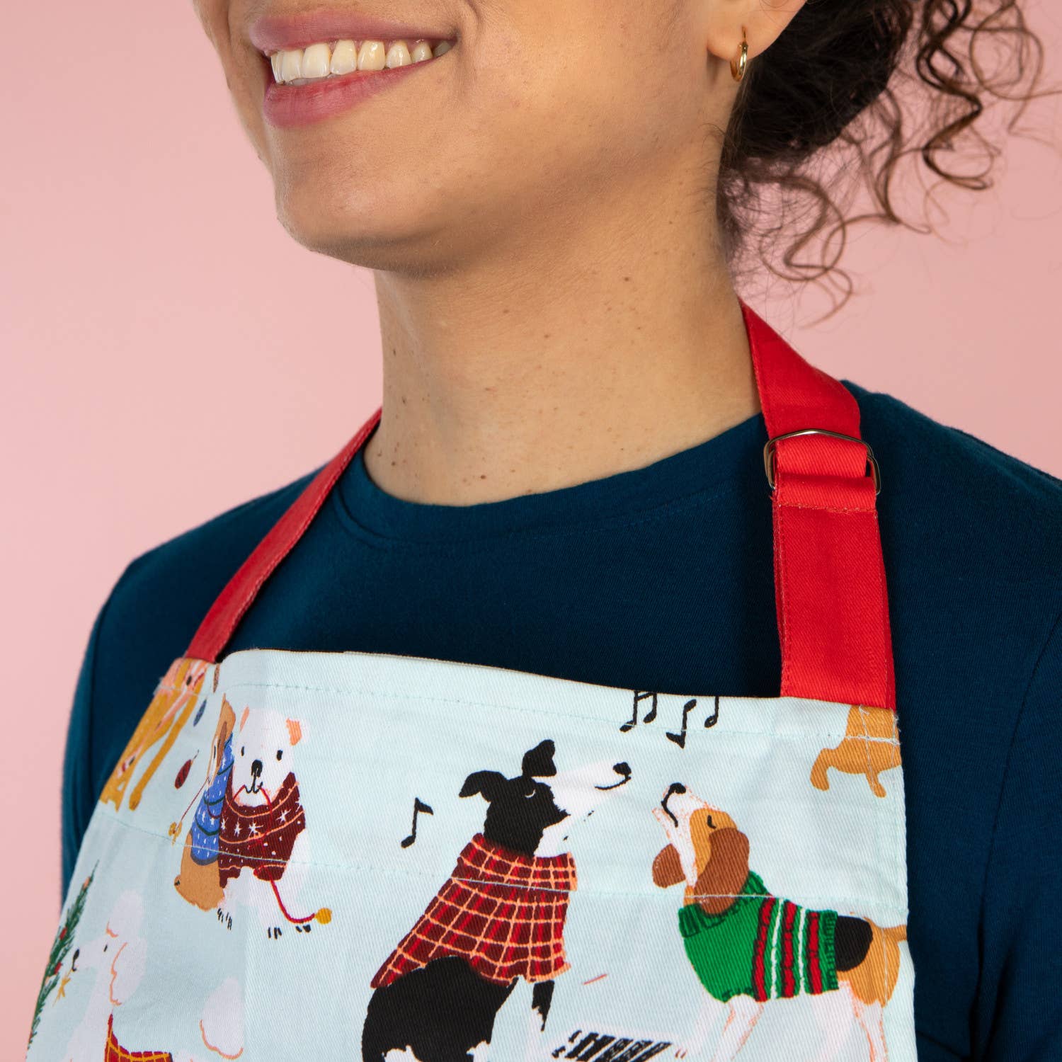 Danica Jubilee - Wholesale Apron - Holiday Hounds Christmas Apron2