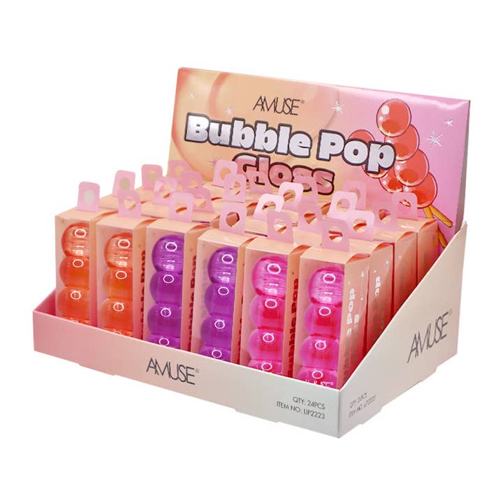 PINEAPPLE Beauty - Wholesale Lip Gloss - AMUSE LIP2223 Bubble Pop Clear Gloss - 24 pcs1