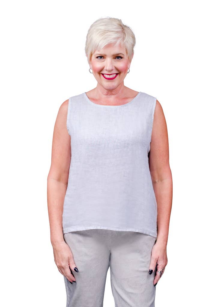 TINA Stephens Italy/Tees By Tina – Großhandel Bluse – Damen – Anabelle Knopfleiste hinten (BT114)2