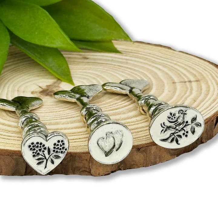 Freund Mayer & Co. – wholesale Rubber/decorative stamp – Heirloom Wax Seal Stamp Kits Silver Antiqued3