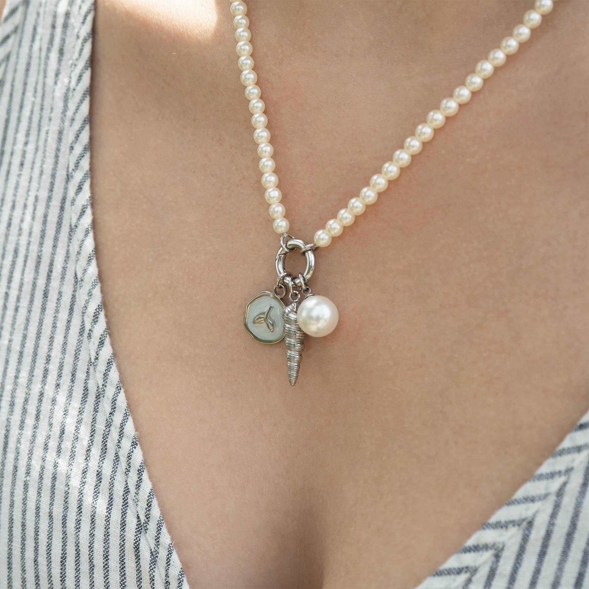 WJW - Wholesale Individuele bedel/hanger - 8mm glazen parelbedels5