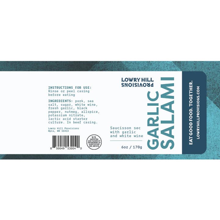 Lowry Hill Provisions - Vente Salamis - Salami à l'ail4