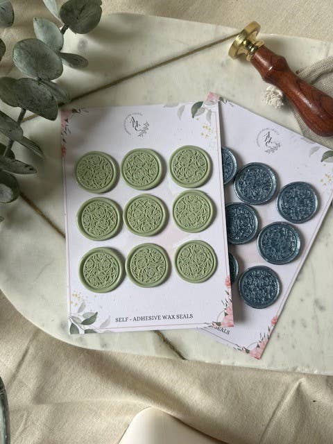 Rose Swirl Wax Seal Set - pack of 9 seals for wholesale by Amberleigh Home Crafts