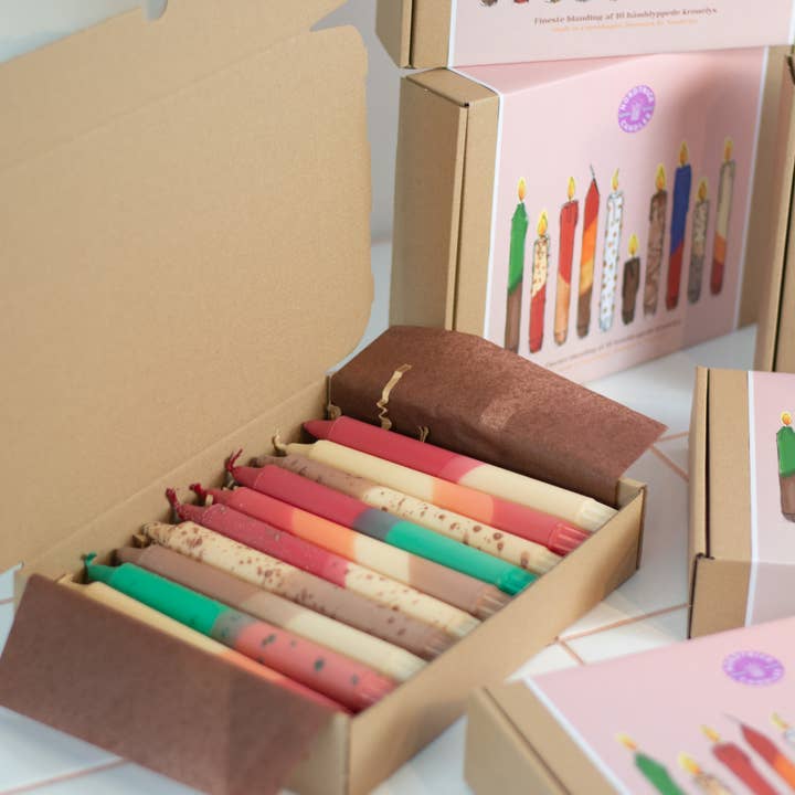 Nordtrice - Wholesale Tapered candle/candlestick - Taper candles box - autumn mix5